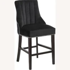 Other Counter Stool In Black Velvet W/Espresso Wood Legs -Othee Home Shop 1500 1500 frame 0 2012
