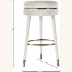 Other Swivel Bar Stool In Cream Velvet W/ Wood Frame -Othee Home Shop 1500 1500 frame 0 2016