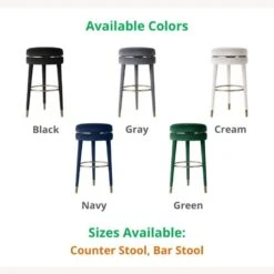 Other Swivel Bar Stool In Cream Velvet W/ Wood Frame -Othee Home Shop 1500 1500 frame 0 2017