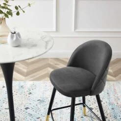 Other Counter Stool In Gray Velvet W/ Diamond Patterns 15 Other Counter Stool In Gray Velvet W/ Diamond Patterns -Othee Home Shop 1500 1500 frame 0 2020