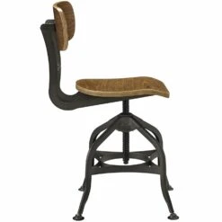 Other Stool In Brown Bentwood W/ Steel Swag Legs Finish -Othee Home Shop 1500 1500 frame 0 2044