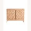 Other Accent Cabinet In White Distressed Wood Finish