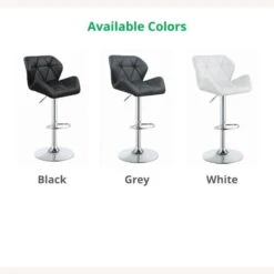 Other Bar Stool In Grey Leatherette W/ Foot Pedestal -Othee Home Shop 1500 1500 frame 0 2053