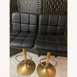 Other Set Of Black Leather Bar Stools