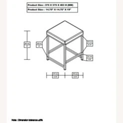 Other Vanity Stool In Dark Grey Padded Cushion -Othee Home Shop 1500 1500 frame 0 2105