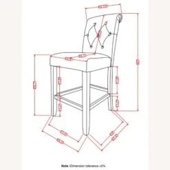 Other Bar Stool In Linen-Like Grey Fabric Finish