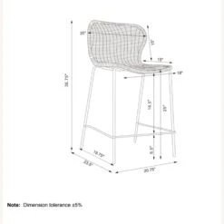 Other Counter Stool In Brown Rattan With Sandy Black Legs -Othee Home Shop 1500 1500 frame 0 2152