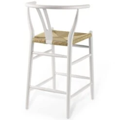 Other Counter Stool In White With Woven Paper Rope Seat -Othee Home Shop 1500 1500 frame 0 2182