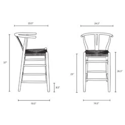 Other Counter Stool In White With Woven Paper Rope Seat -Othee Home Shop 1500 1500 frame 0 2185