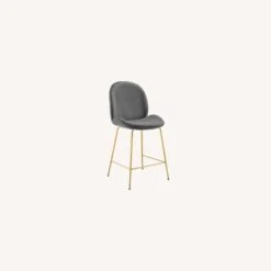Other Counter Stool In Gray Polyester Fabric & Gold Legs -Othee Home Shop 1500 1500 frame 0 2197