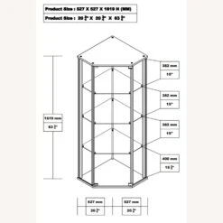 Other Curio Cabinet In Black Wood Finish W/ Glass Door 9 Other Curio Cabinet In Black Wood Finish W/ Glass Door -Othee Home Shop 1500 1500 frame 0 22