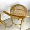 Vintage Modern Cane Seat Barstools- A Pair