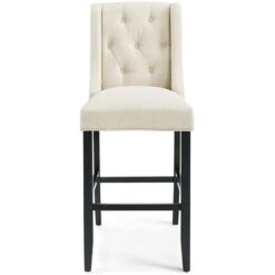 Other Bar Stool In Beige Polyester Fabric W/Sleek Curves -Othee Home Shop 1500 1500 frame 0 2264