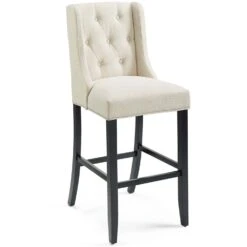 Other Bar Stool In Beige Polyester Fabric W/Sleek Curves -Othee Home Shop 1500 1500 frame 0 2267