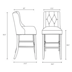 Other Bar Stool In Beige Polyester Fabric W/Sleek Curves -Othee Home Shop 1500 1500 frame 0 2268