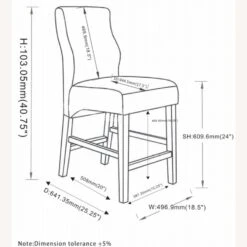 Other Counter Height Stool Upholstered In Grey Fabric -Othee Home Shop 1500 1500 frame 0 2275