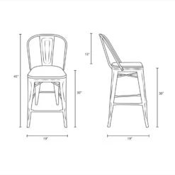 Other Bar Stool In Bamboo Seat & Brown Steel Finish -Othee Home Shop 1500 1500 frame 0 2282