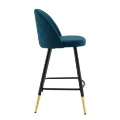 Other Counter Stool In Azure Fabric W/Rounded Silhouette -Othee Home Shop 1500 1500 frame 0 2295