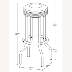 Other Swivel Bar Stool In Red Leatherette & Chrome Base -Othee Home Shop 1500 1500 frame 0 2307