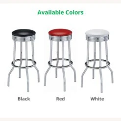 Other Swivel Bar Stool In Red Leatherette & Chrome Base -Othee Home Shop 1500 1500 frame 0 2308