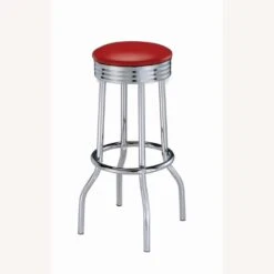Other Swivel Bar Stool In Red Leatherette & Chrome Base -Othee Home Shop 1500 1500 frame 0 2309