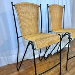 Pair Of Wicker And Iron Counter Height Stools -Othee Home Shop 1500 1500 frame 0 2341