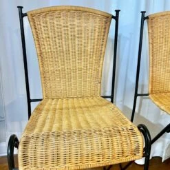 Pair Of Wicker And Iron Counter Height Stools -Othee Home Shop 1500 1500 frame 0 2342