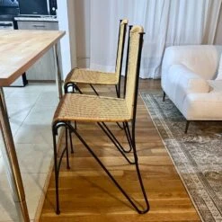 Pair Of Wicker And Iron Counter Height Stools -Othee Home Shop 1500 1500 frame 0 2344