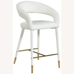 Other Counter Stool In White Faux Leather W/Rounded Back -Othee Home Shop 1500 1500 frame 0 2353