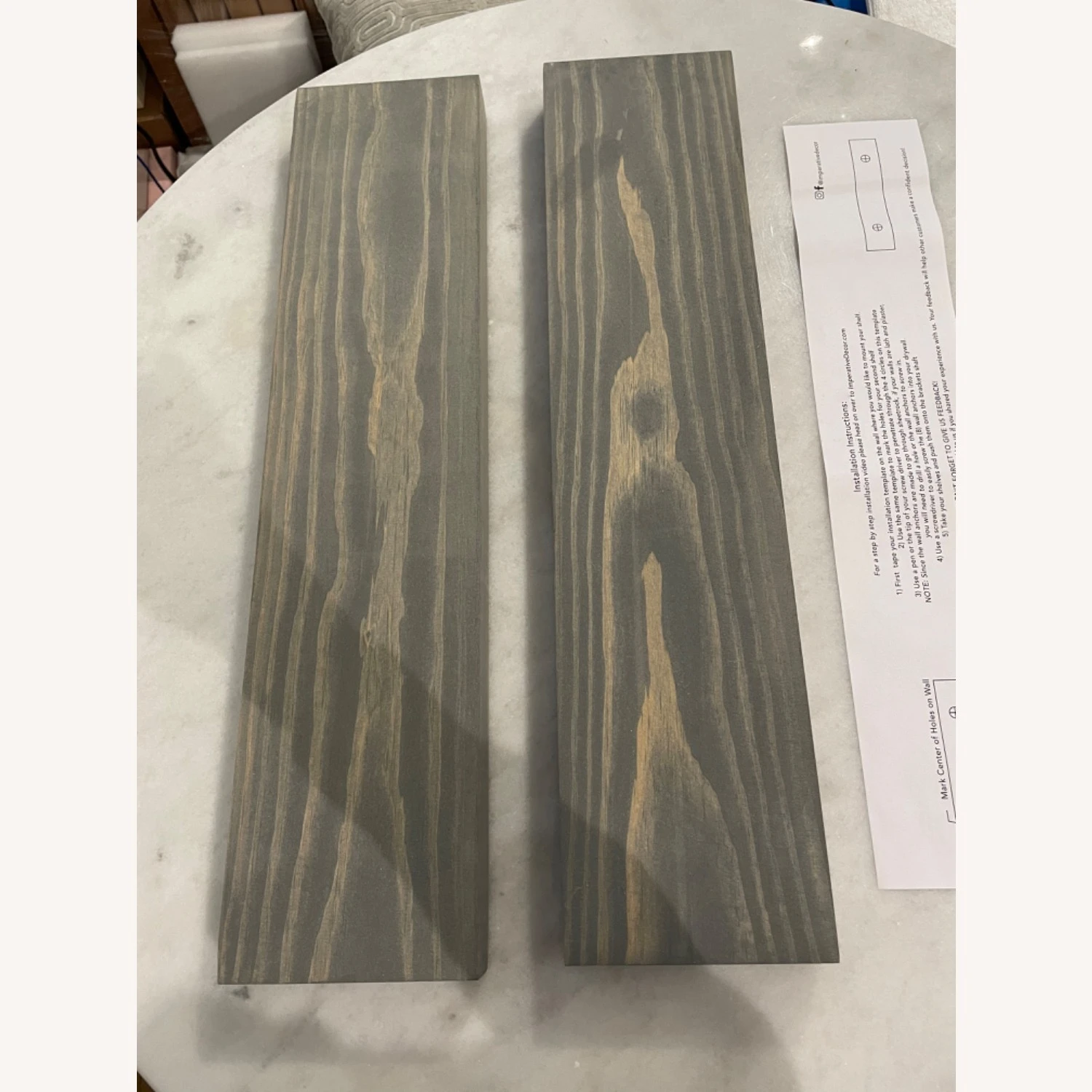 Other 24 Inch Gray Floating Shelves, Set Of 2 8 Other 24 Inch Gray Floating Shelves, Set Of 2 - Image 8