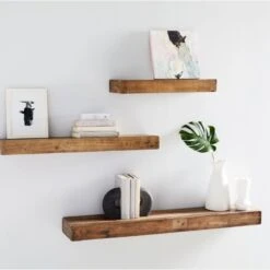 West Elm Reclaimed Pine (24") Floating Shelf, Solid Wood -Othee Home Shop 1500 1500 frame 0 2386