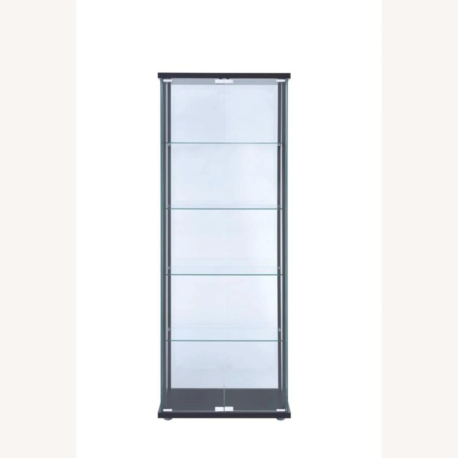 Other Curio Cabinet In Black W/ Magnetic Glass Door 1 Other Curio Cabinet In Black W/ Magnetic Glass Door