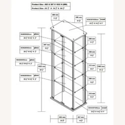 Other Curio Cabinet In Black W/ Magnetic Glass Door 10 Other Curio Cabinet In Black W/ Magnetic Glass Door -Othee Home Shop 1500 1500 frame 0 2438