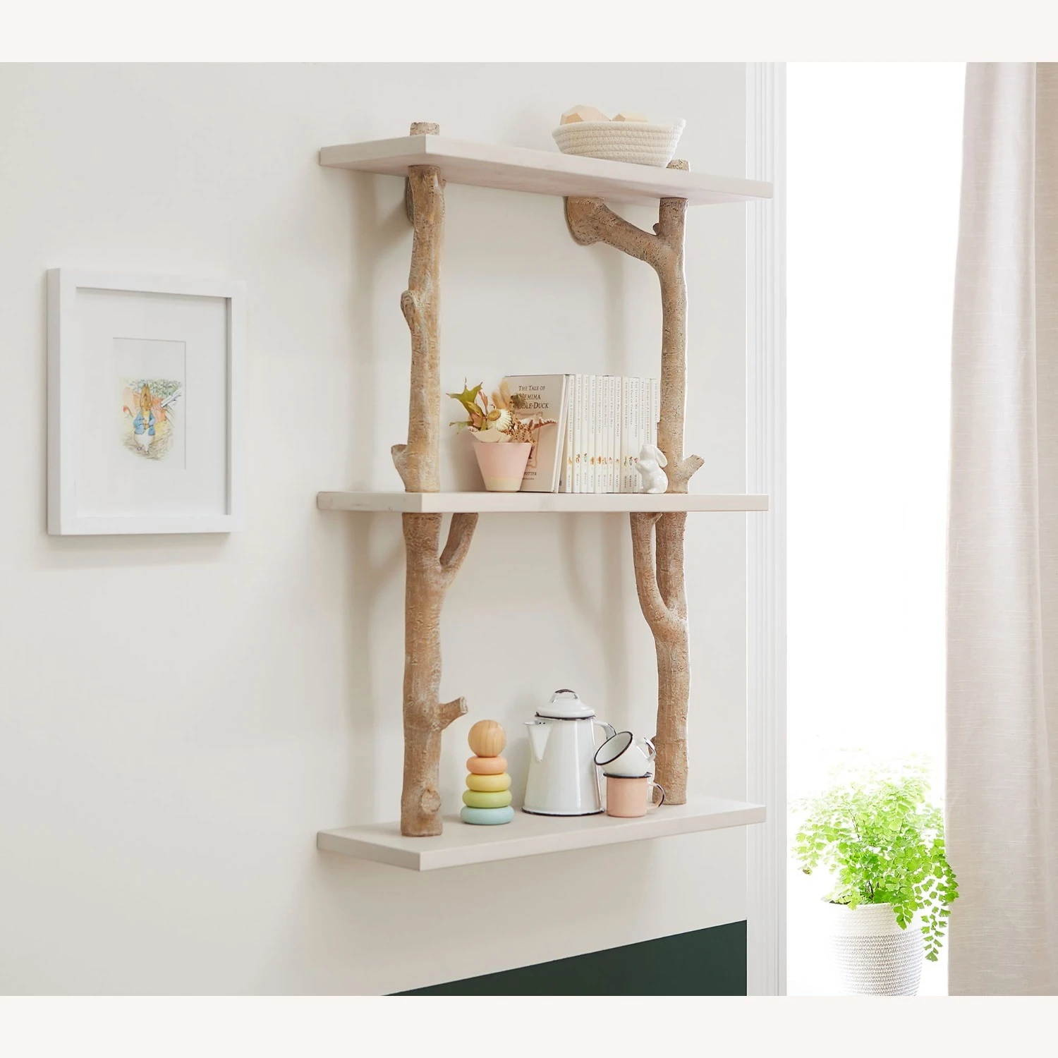 Pottery Barn Birch 3-Tier Shelf 1 Pottery Barn Birch 3-Tier Shelf