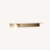 CB2 Collar Brass Wall Shelf Small 18"