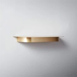 CB2 Collar Brass Wall Shelf Small 18" -Othee Home Shop 1500 1500 frame 0 2537