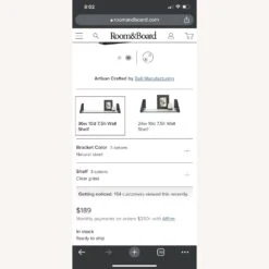 Room & Board Floating Glass Shelves 3