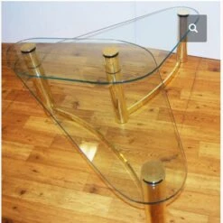 Glass Asymmetrical Two-tier Coffee Table -Othee Home Shop 1500 1500 frame 0 2609