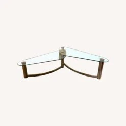 Glass Asymmetrical Two-tier Coffee Table -Othee Home Shop 1500 1500 frame 0 2611
