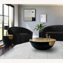 Other Round Coffee Table In Matte Black & Gold Interior -Othee Home Shop 1500 1500 frame 0 2697