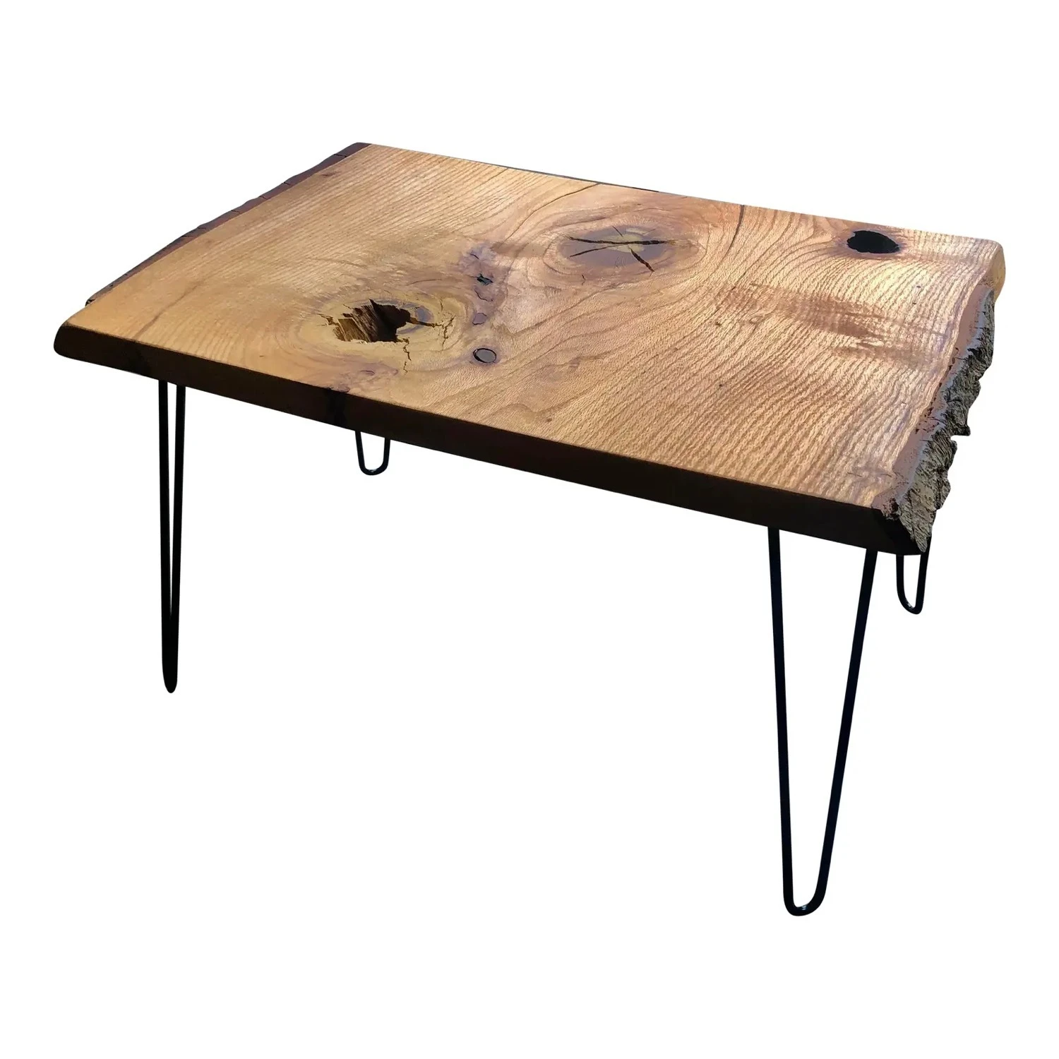 Live Edge Coffee Table Walnut With Hairpin Legs 2 Live Edge Coffee Table Walnut With Hairpin Legs - Image 2