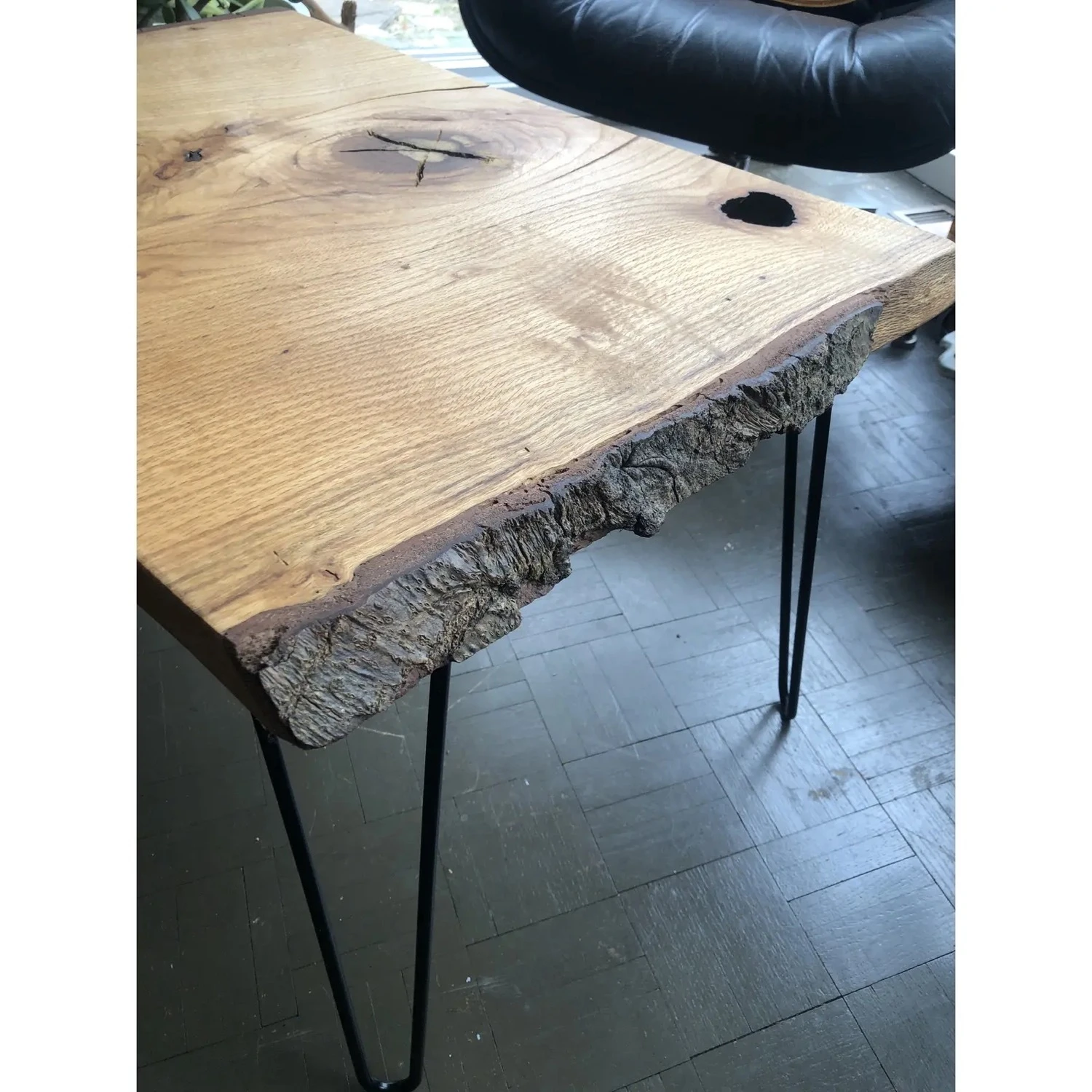 Live Edge Coffee Table Walnut With Hairpin Legs 8 Live Edge Coffee Table Walnut With Hairpin Legs - Image 8