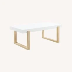 Other Coffee Table In White High Gloss Top & Natural Base -Othee Home Shop 1500 1500 frame 0 2775