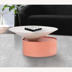 Other Coffee Table In White Top & Pink Metal Base Finish -Othee Home Shop 1500 1500 frame 0 2791