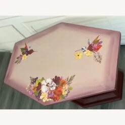 Vintage MCM Hexagon Accent Table 21 Vintage MCM Hexagon Accent Table -Othee Home Shop 1500 1500 frame 0 2858