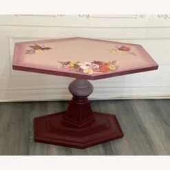Vintage MCM Hexagon Accent Table 24 Vintage MCM Hexagon Accent Table -Othee Home Shop 1500 1500 frame 0 2861