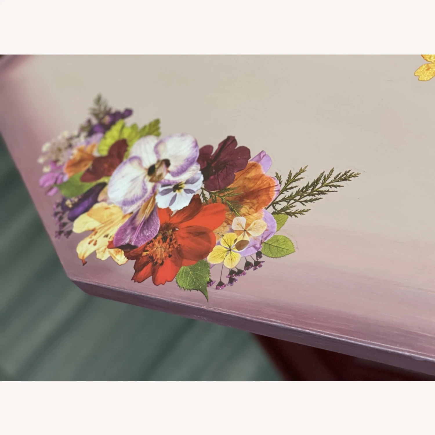 Vintage MCM Hexagon Accent Table 10 Vintage MCM Hexagon Accent Table - Image 10