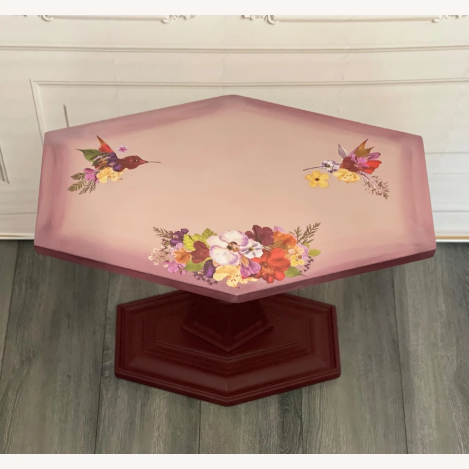 Vintage MCM Hexagon Accent Table 13 Vintage MCM Hexagon Accent Table - Image 13