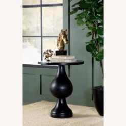 Other Accent Table In Black Stain W/ Round Pedestal -Othee Home Shop 1500 1500 frame 0 2871