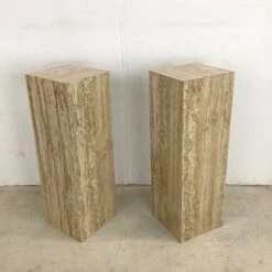Pair Vintage Modern Faux Stone Display Pedestals -Othee Home Shop 1500 1500 frame 0 2876